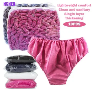 7pcs/lot Disposable Panties Maternity Underwear Panties/Women's Travel  Prenatal Postpartum Paper non-woven Panties 