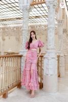 Cheers for festive Dress เดรสยาวแบบเรียบหรูดูแพง สวยหวานเกินต้านมาก สวย เป๊ะ เหมือนสั่งตัด งานสำคัญ งานแต่งต้องมา