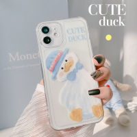 เคสเป็ดน่ารักสำหรับ Iphone,เคสสำหรับ Iphone 12Mini 12/12Pro 12pro Max 11 11pro Max SE 2020 6/6S 6 Plus/ 6Splus 7/8 /Se 7 Plus/ 8Plus X/xs XR xsMax ปลอกโทรศัพท์อ่อนสร้างสรรค์