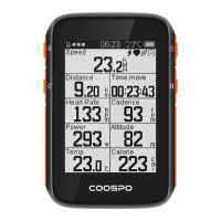 COOPO BC200คอมพิวเตอร์จักรยานไร้สาย2.6นิ้วจอ LCD,นาฬิกาจับเวลาแบ็คไลท์ Bluetooth5.0มาตรวัดความเร็วจักรยานกันน้ำทิศทาง GPS + แอปซิงค์