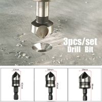 ชุดน่าเบื่อ Countersink หกเหลี่ยมสำหรับโลหะไม้เปลี่ยนอย่างรวดเร็วเครื่องมือหัวเจาะจม90องศาเป็นรู1/4 "เปลี่ยนก้านหกเหลี่ยม