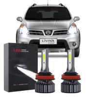 6000K หลอดไฟแอลอีดีสำหรับ Nissan Livina X-Gear 2012-2020ด้านหน้าชุดไฟฉายติดศีรษะ HIGH BEAM จำนวน2