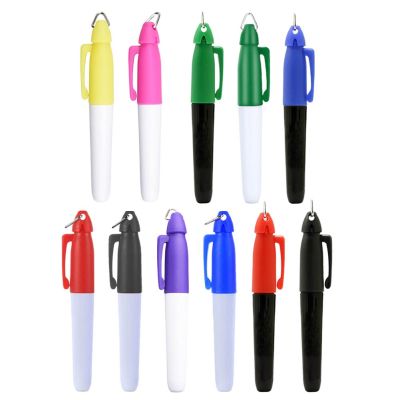 ปากกามาร์กเกอร์พลาสติกมืออาชีพพร้อมตะขอแขวน11สีวาดเครื่องหมายการจัดตำแหน่ง