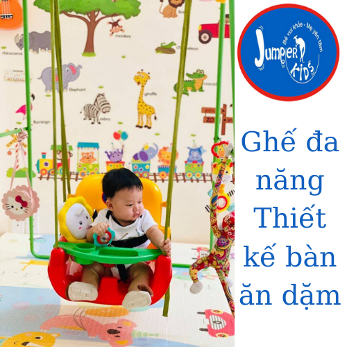 Khung ghế xích đu đa năng thiết kế bàn ăn dặm jumper kids kg101 - ảnh sản phẩm 3