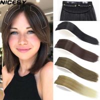 Synthetic Hair Pads Invisible Seamless Clip In Hair Extension Hair  Piece Lining of Natural Hair Top Side Cover Hairpiece Wig  Hair Extensions  Pads