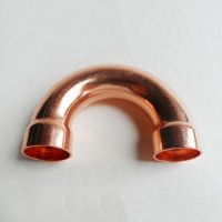 Copper 180 Elbow Plumbing Pipe Fitting Water Gas Oil Scoket Weld Coupler End Feed 180 Deg 28.6mm x1mm x88