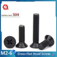 Black 304 Stainless steel Small Phillips Cross Countersunk Flat Head Screw M2 M2.5 M3 M4 M5 M6 L 3-50mm