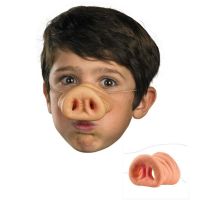 Funny Halloween Show Half Face Mask Latex Simulation Pig Nose Mask Props