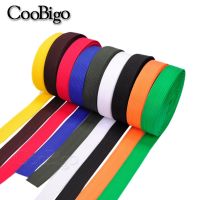 1yard 25mm PP tali anyaman pita pita pita leher anjing Harness ransel tas sabuk jahit DIY aksesoris Polypropylene warna-warni