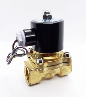 โซลีนอยวาล์วทองเหลือง ขนาด 3/4 นิ้ว ขนาดไฟ AC 220V คอยล์กลม KLQD Brass Solenoid Valve มีสินค้าพร้อมส่ง