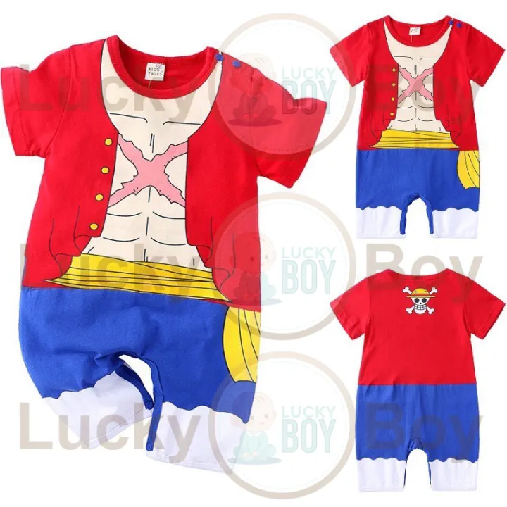 Lucky Boy Anime Cosplay Baby Boy Costume Jumpsuit Infant Romper for ...