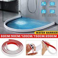 Bathroom Water Stopper Flood Barrier Rubber Water Dam Wet and Dry Separation Kitchen Shower Threshold Silicon Water Blocker Showerheads