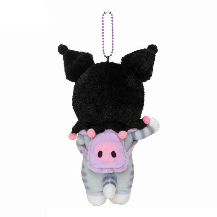 direct-from-japan-mofusand-x-sanrio-characters-plush-doll-keychain-kuromi-japan-new-z1