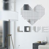 ☍ 100PCs Mirror Wall Sticker Hexagon Stickers Decoration Multi-color Dropshipping