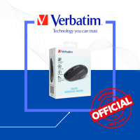 Verbatim  เมาส์ไร้สาย Wireless Mouse Silent Buttons Invisible Optic - Blackv