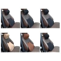 2pcs/set Car Back Neck Cushion Comfortable Car Seat Headrest Pillow Head Support Neck Rest Protector Auto Interior Accessories