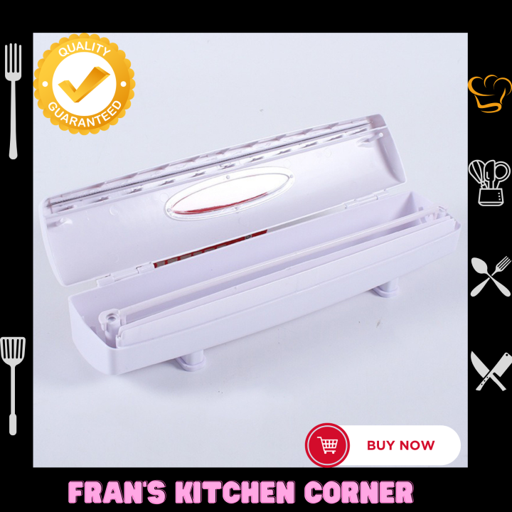 Cling Film Cutter Cutting Box Kitchen Gadget Cling Film Wraptastic