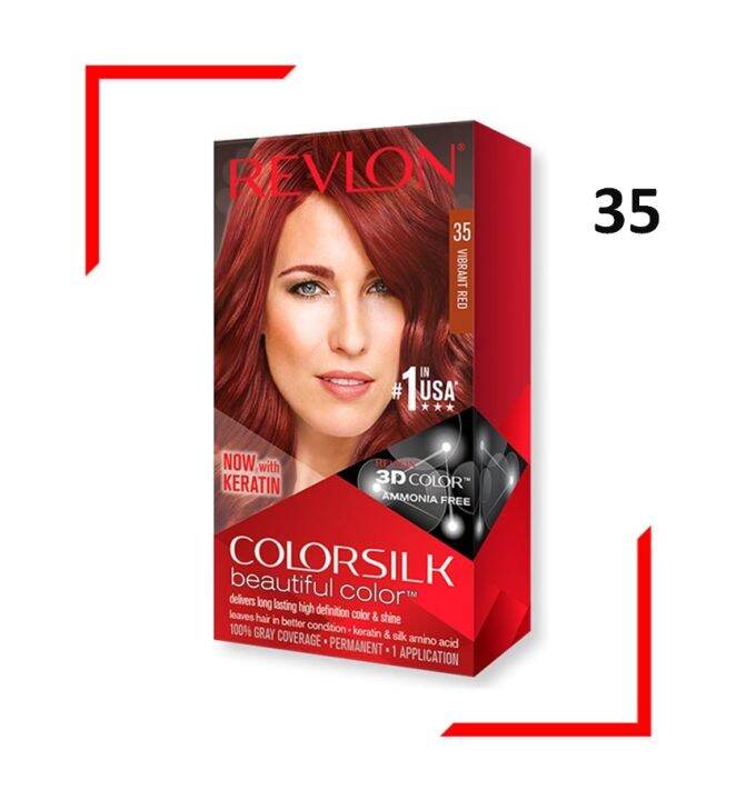 Revlon Colorsilk 35 Hair Color, Vibrant Red (#35) | Lazada PH