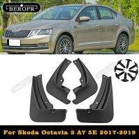 A7 MK3รถยนต์สำหรับ Skoda Octavia 3 Combi-Wagon ที่5E 2017 2018 2019ที่กั้นที่กันโคลนติดรถยนต์ฝาที่ปัดโคลนแผ่นบังโคลนรถ