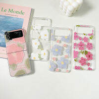 เคส Samsung Galaxy Z Flip 4 Z FLIP 3,เคสยางยืดหยุ่นใสนิ่มใสสำหรับผู้หญิงเคสป้องกันกันกระแทก TPU สำหรับ Samsung Galaxy Z Flip 4