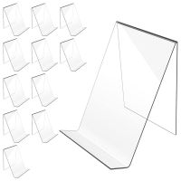 12 Pack Acrylic Book Stand,Clear Book Display Easel,Acrylic Book Stand Holder for Displaying Comic Books Albums