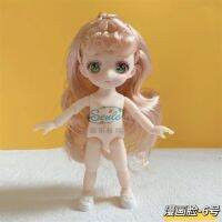 ตุ๊กตาตุ๊กตาอนิเมะ1/8 Bjd 13ข้อต่อที่เคลื่อนไหวได้นู้ดเบบี้ตาม่วงแดงเขียวสีฟ้าตุ๊กตาเซอร์ไพรส์ตุ๊กตาเด็กผู้หญิง16/23ซม.