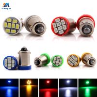 10pcs BA9S LED Auto Bulbs t4w T11 LED License Plate Lamps Side Marker Lights 12146 1445 12V 24V 1206 8SMD 64111 For Cars Trucks