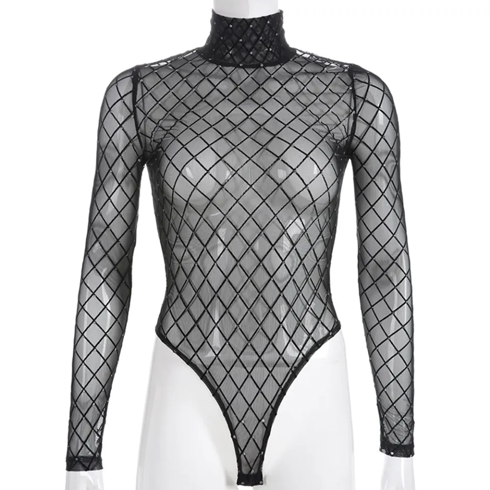 Steamy Nights Fishnet Body stocking Lingerie Dress Set With Seamless Panty  - 99 Rands
