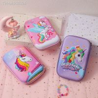 ☬❦☞ Cartoon EVA Pen Box Childrens 3D Unicorn Stationery Box Large Capacity Primary School Pencil Storage Box Girls Pencil Bag