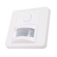 AC220V adjustable time ambient light embedded wall-mounted induction switch automatic on/off PIR infrared human motion sensor Power Points  Switches S