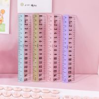 【CC】►♗┇  Transparent Scale Straight Ruler 15cm Kawaii Student Korean Stationery Measuring Tools School Office