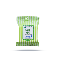 Earthbath Facial Wipes เอิร์ธบาธ แผ่นเช็ดหน้า ไร้น้ำหอม 25 แผ่น ใช้ได้ทั้งสุนัขโต , ลูกสุนัข , แมวและลูกแมว สัตว์ทุกชนิด