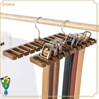 ZHIMUA ของใหม่ ที่วางของ ที่แขวนผ้าพันคอ ชั้นวางตู้เสื้อผ้า ที่แขวนเข็มขัด ที่จัดระเบียบเข็มขัดแบบหมุนได้ ที่แขวนผ้าขนหนูผ้าไหม