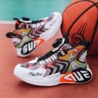 Explosive style plus fleece spinning dunk sneakers Fashion safety sports basketball shoes