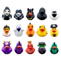 Halloween Party Favors Rubber Ducks Float Bath Duckie Toys 15pcs Fun Yellow Rubber Bath Duck Toys for Parties Rubber Duckies Toy for Kids candid