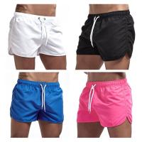 (ETX)Men Swimsuit Beach Sport Swim Trunks Mens Surf Swimming Shorts For Men Swimwear Boxer Quick Drying Briefs Zwembroek Heren