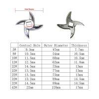 3ชิ้นใบมีดเครื่องบดเนื้อเครื่องคั้นน้ำอะไหล่สเตนเลสอุปกรณ์ครัวอุปกรณ์เสริม5 #8 #10 #12 #42 #