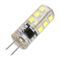 ซิลิโคน AC220V-240V หลอดโคมไฟ G4 2835SMD 24LED 2W มาแทนไฟฮาโลเจน