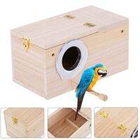 Tongpudi®ไม้Budgie Parakeet Lovebirdกล่องรังนกสัตว์เลี้ยงBird House Breedingผสมพันธุ์บ้าน