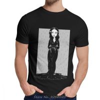 Mz0d 【พร้อมส่ง】เสื้อยืดคอกลม แขนสั้น ผ้าฝ้าย พิมพ์ลาย Morticia Wednesday Addams สไตล์ฮิปฮอป ฮาราจูกุ สําหรับผู้ชาย