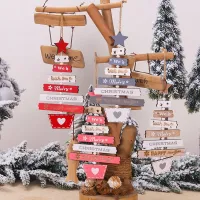 Christmas Decoration Wooden Ornaments Pendant Christmas Tree Christmas Home Decorations New Year Party Decoration Accessories