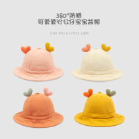 【cw】 New Sun Hat SpringSummer Bucket Hat Love Baby Fisherman Hat Letter Embroidery Cute Children Girl Sun Protection Hat !