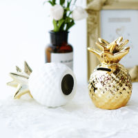 Vinv Ceramic Pineapple Piggy Bank Cute Piggy Bank Ornaments Creative Pineapple Money Box Home Decor