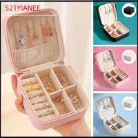 521YIANEE เครื่องหนังแท้ กล่องเก็บเครื่องประดับ คู่คู่กัน 4สีค่ะ กล่องหนังฝาพับคู่ขนาดใหญ่ ดีและละเอียด ง่ายๆ กล่องแสดงจัดระเบียบ การเดินทางการเดินทาง