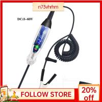 N73VHRHM วงจรไฟฟ้า3-60V เครื่องทดสอบไฟ DC เครื่องทดสอบแรงดันไฟฟ้าปากกาการทดสอบยานยนต์รถยนต์