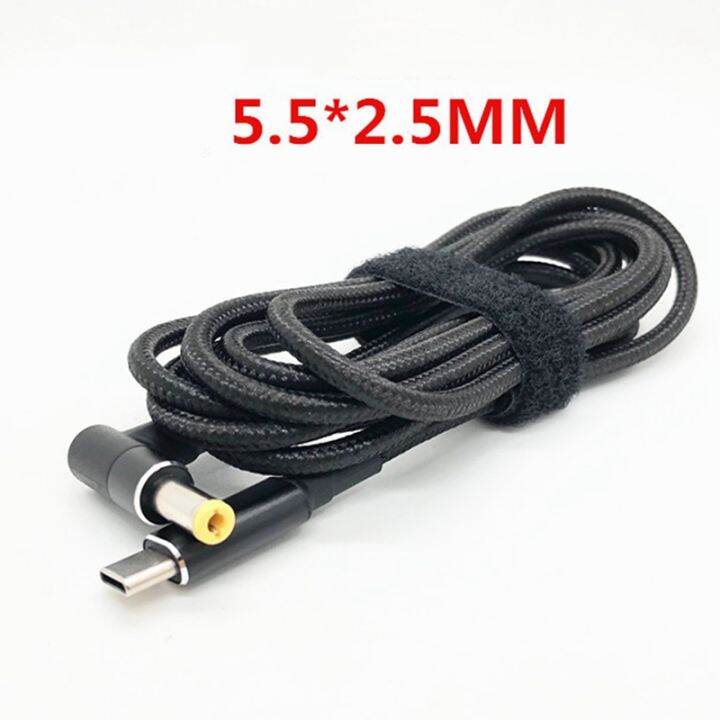 usb-type-c-pd-charging-cable-cord-dc-power-adapter-jack-converter-5-5x2-5mm-for-lenovo-for-asus-toshiba-laptop-charger