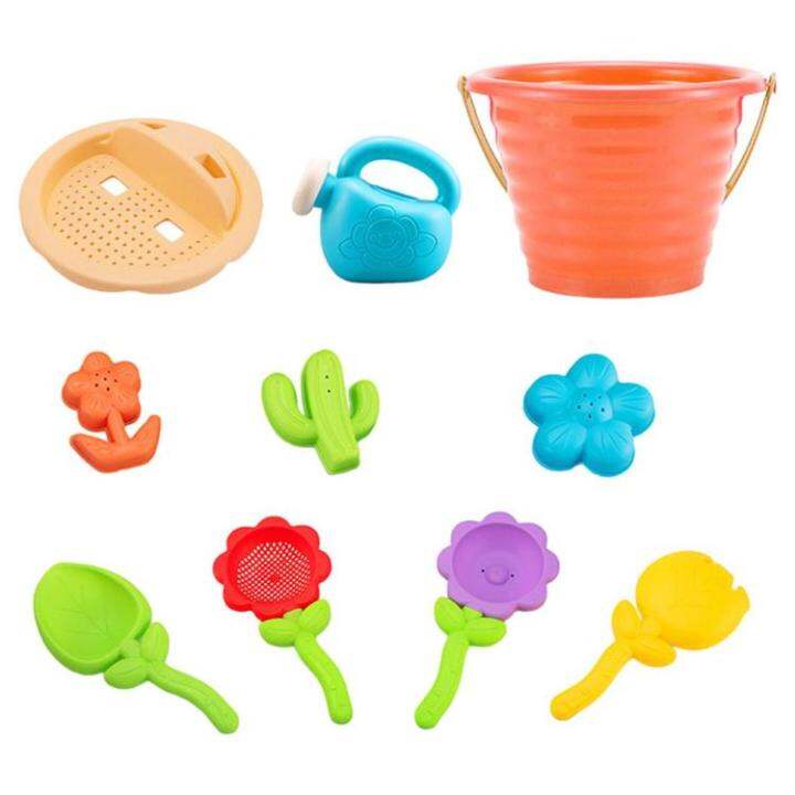 beach-sand-toys-10-pcs-cartoon-sand-toys-for-kids-summer-sand-bucket-and-shovels-set-sand-molds-sandbox-toys-travel-sand-toys-for-beach-backyard-everyone