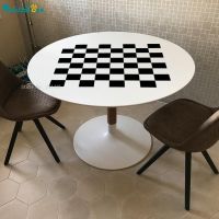 【LZ】 Chess and Checker Game Board Vinyl Decal Table Sticker Intellectual Design Home Decor Player Gift YT6006