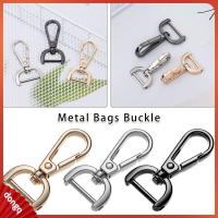 DONGQ หัตถกรรมเครื่องหนัง โลหะ แหวนแยก อุปกรณ์เสริมกระเป๋า ปลอกคอ Carabiner Snap สายรัดกระเป๋า หัวเข็มขัด กุ้งก้ามกราม ตะขอเกี่ยวที่ถอดออกได้