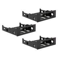 3X 3.5 to 5.25 Hard Drive Drive Bay Front Bay Bracket Adapter,Mount 3.5 Inch Devices in 5.25in Bay